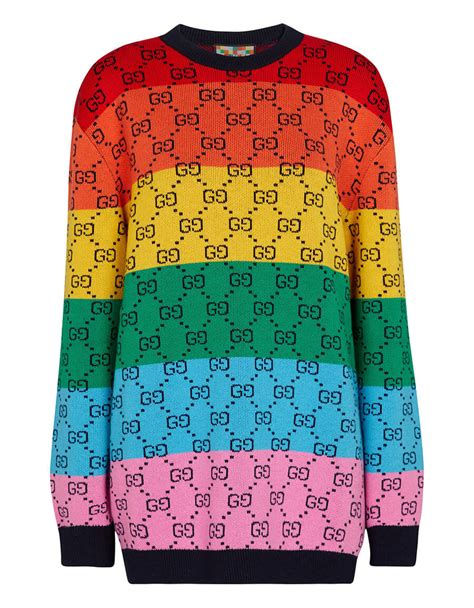 gucci sweater multi color|gucci sweater price.